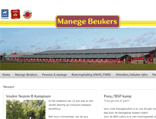 Tablet Screenshot of manege-beukers.nl